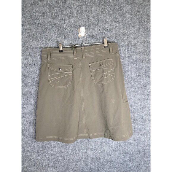 Kuhl Skirt Womens 10 Olive Green Outdoor Hiking Stretch Pockets Casual Utility - Picture 3 of 7